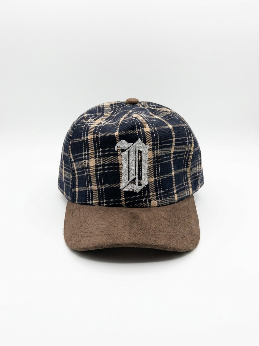 PLAID D BASEBALL HAT
