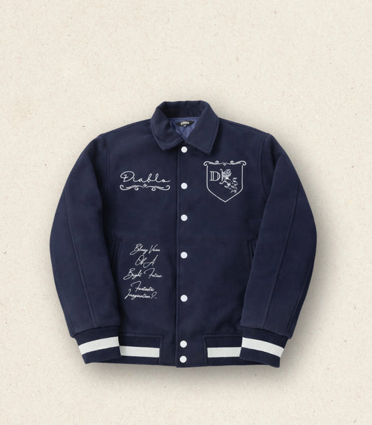 BLURRY VARSITY JACKET